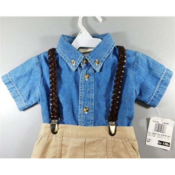 7/758 Small 6-9 Months B.T Kids Denim Outfit - Picture 2 of 5